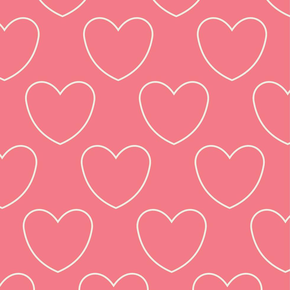 valentines day background with heart icon. vector design for greeting cards, posters, social media, gift wrapping. love background