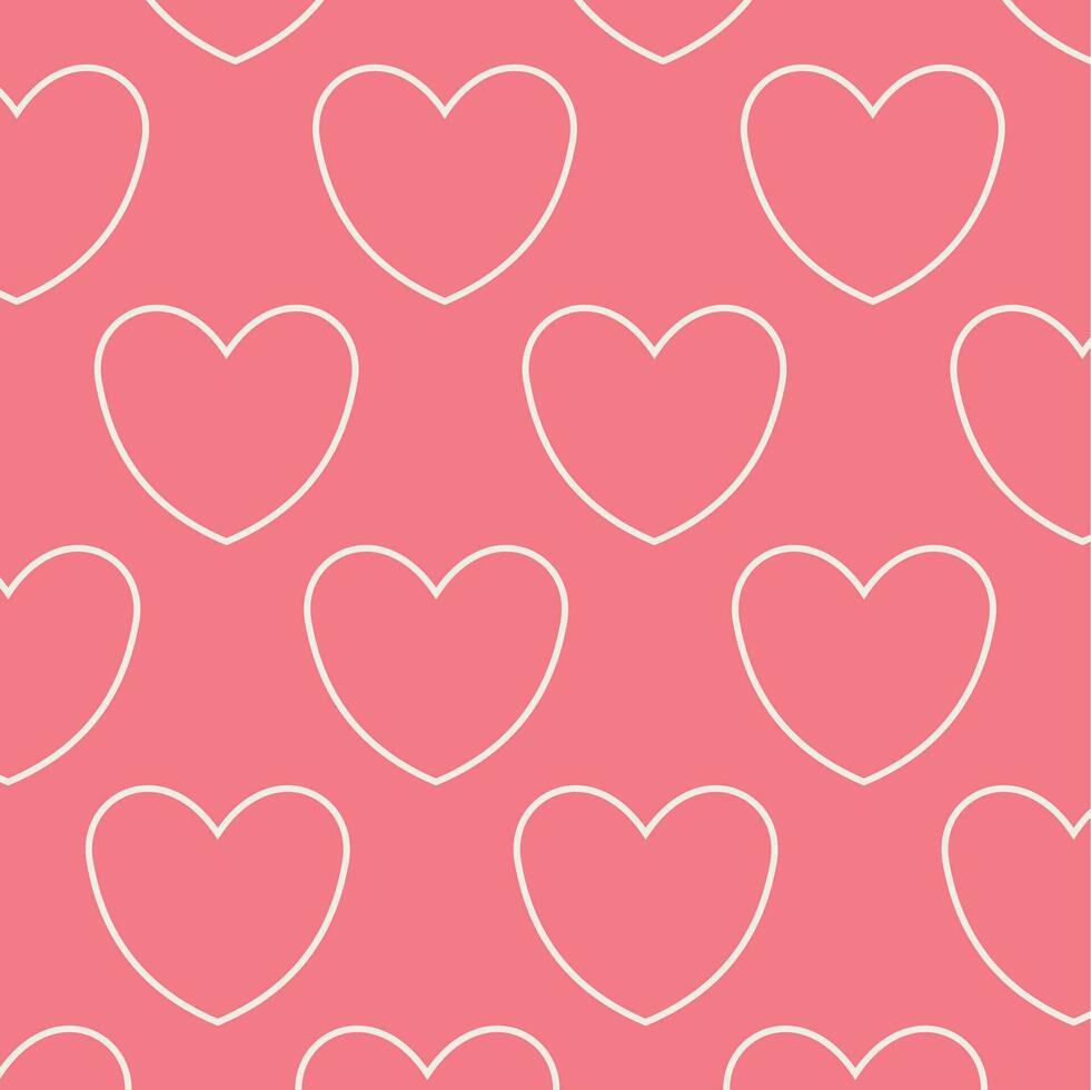 valentines day background with heart icon. vector design for greeting cards, posters, social media, gift wrapping. love background