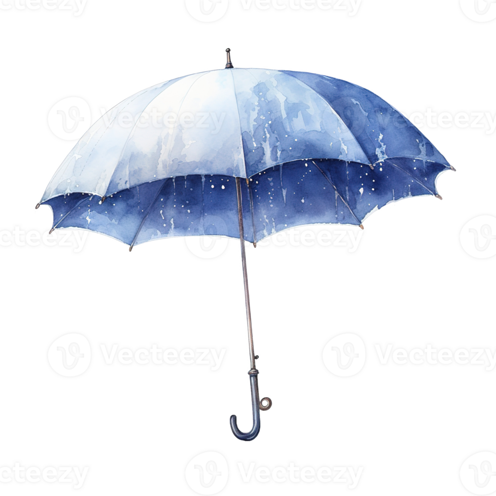 AI generated Umbrella For Christmas Event. Watercolor Style. AI Generated png
