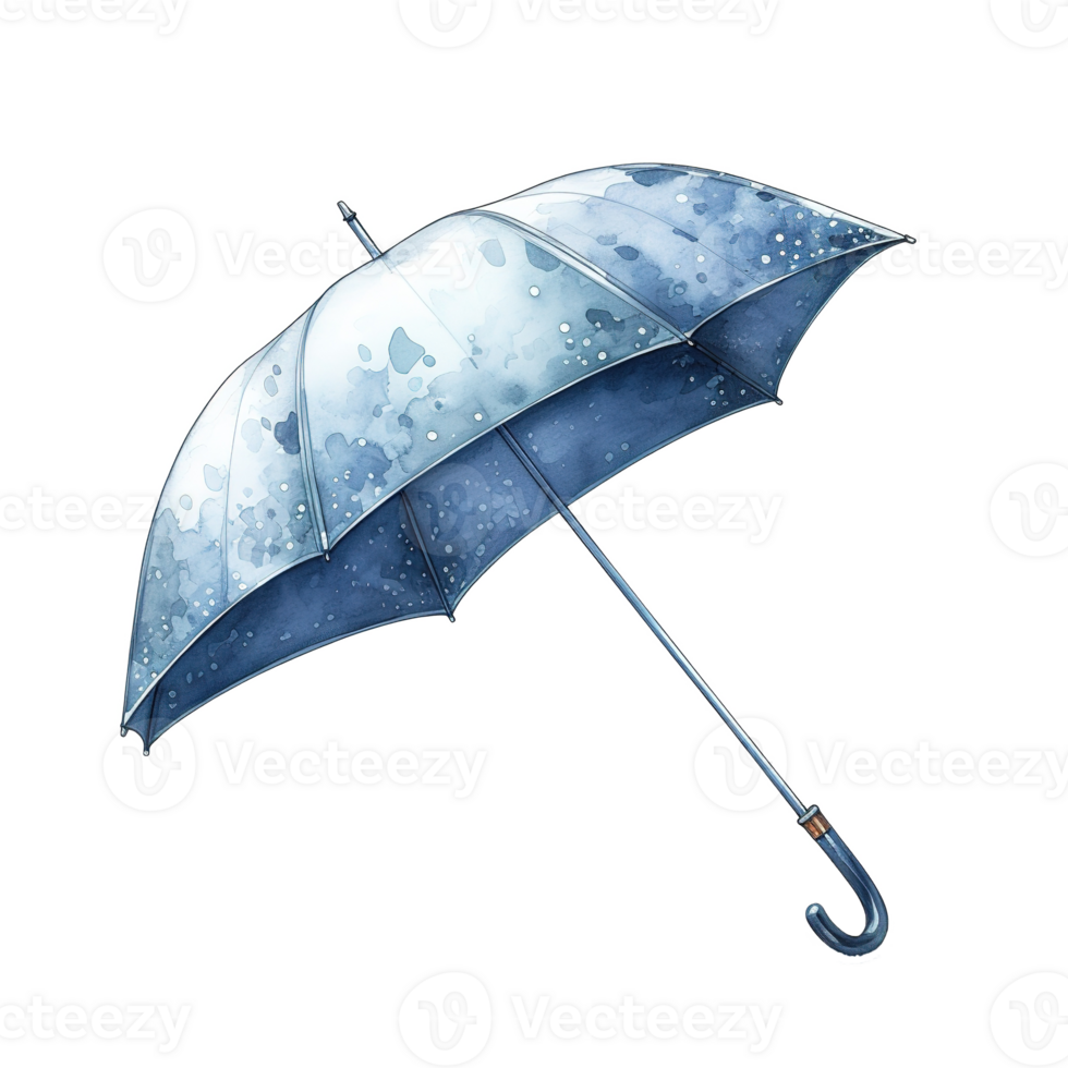 AI generated Umbrella For Christmas Event. Watercolor Style. AI Generated png