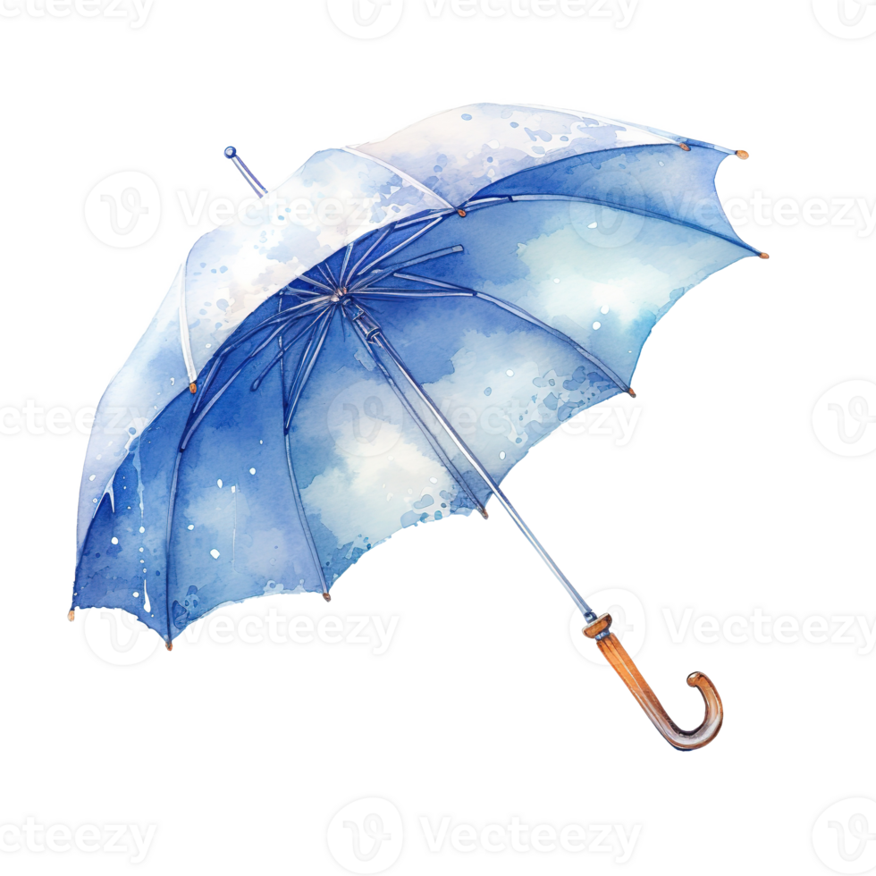 AI generated Umbrella For Christmas Event. Watercolor Style. AI Generated png