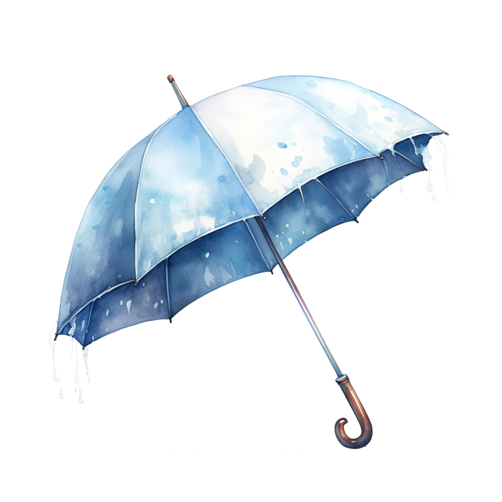 AI generated Umbrella For Christmas Event. Watercolor Style. AI Generated png