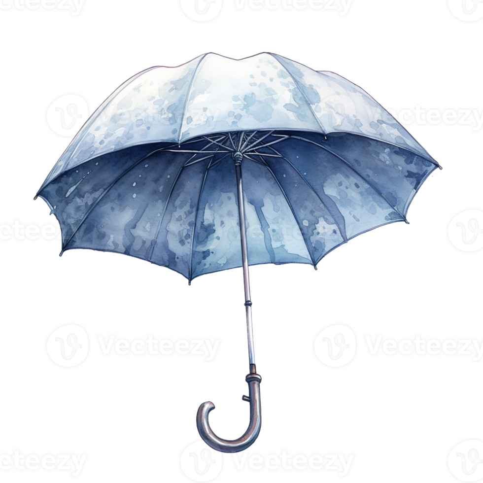 AI generated Umbrella For Christmas Event. Watercolor Style. AI Generated png
