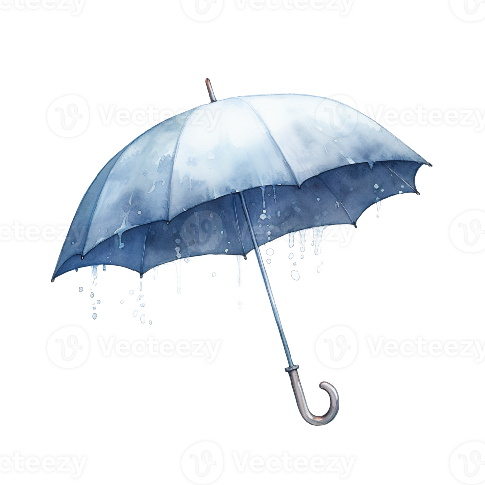 AI generated Umbrella For Christmas Event. Watercolor Style. AI Generated png