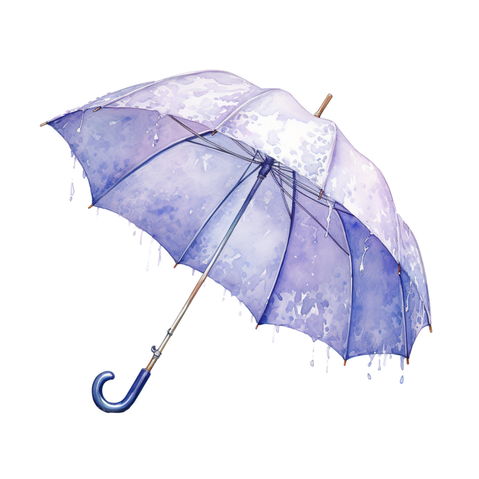AI generated Umbrella For Christmas Event. Watercolor Style. AI Generated png