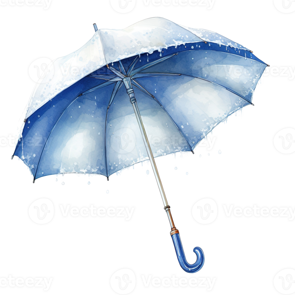 AI generated Umbrella For Christmas Event. Watercolor Style. AI Generated png