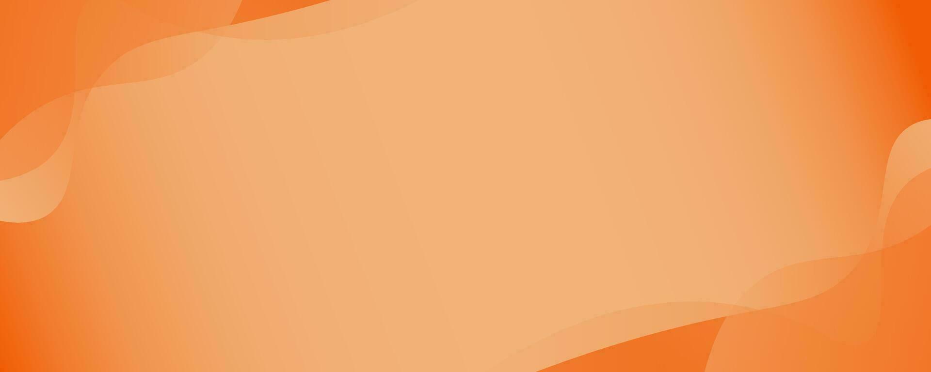 Modern orange wavy abstract background. Banner background vector