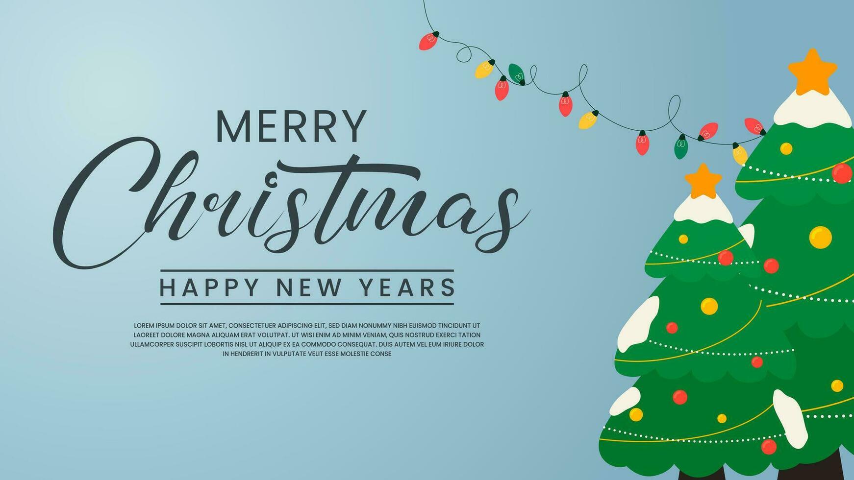 Merry Christmas vector text typography xmas festive Wordmark logo design element vector