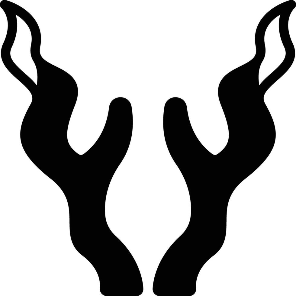 Solid icon for horny vector