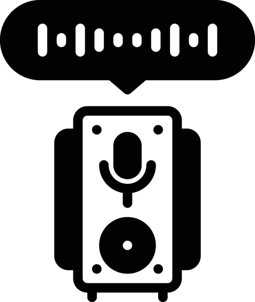 Solid icon for voices vector