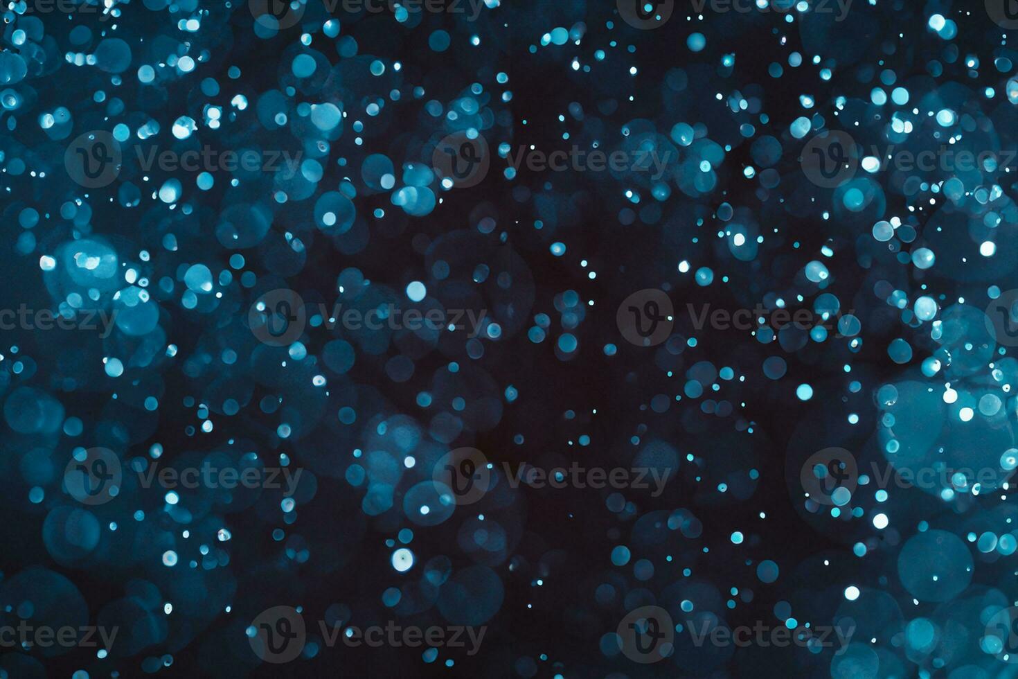 Blue color Bokeh abstract background photo