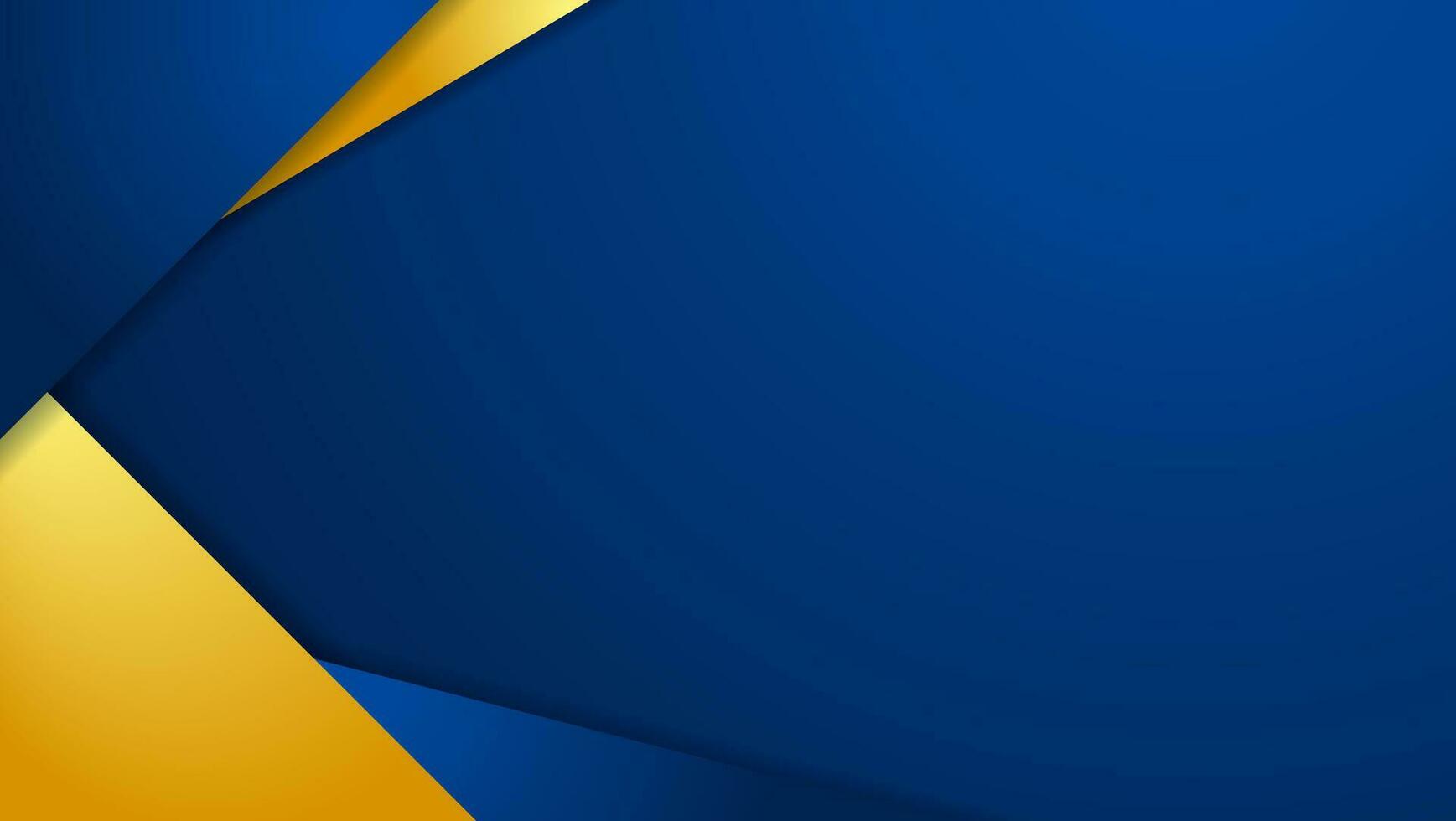 Blue and yellow minimalist modern background. vector