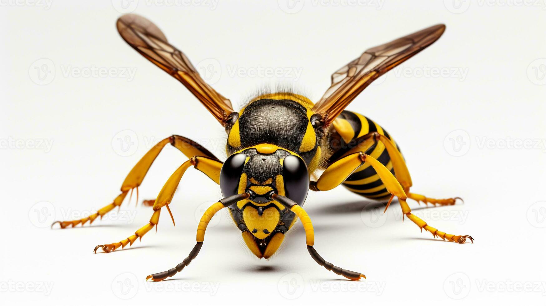 AI generated Photo of Yellow Jacket isolated on white background. Generative AI