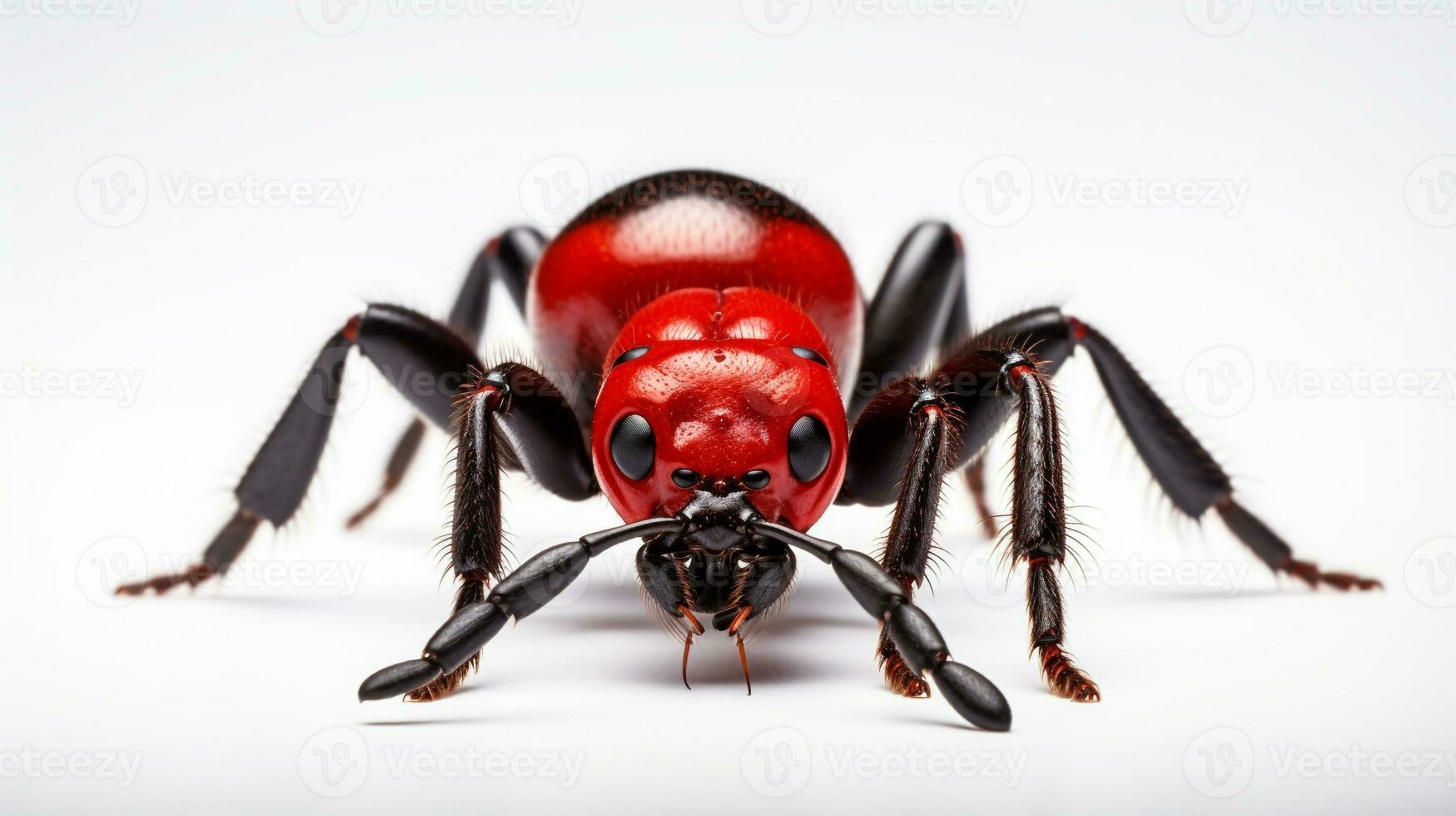 AI generated Photo of Velvet Ant isolated on white background. Generative AI