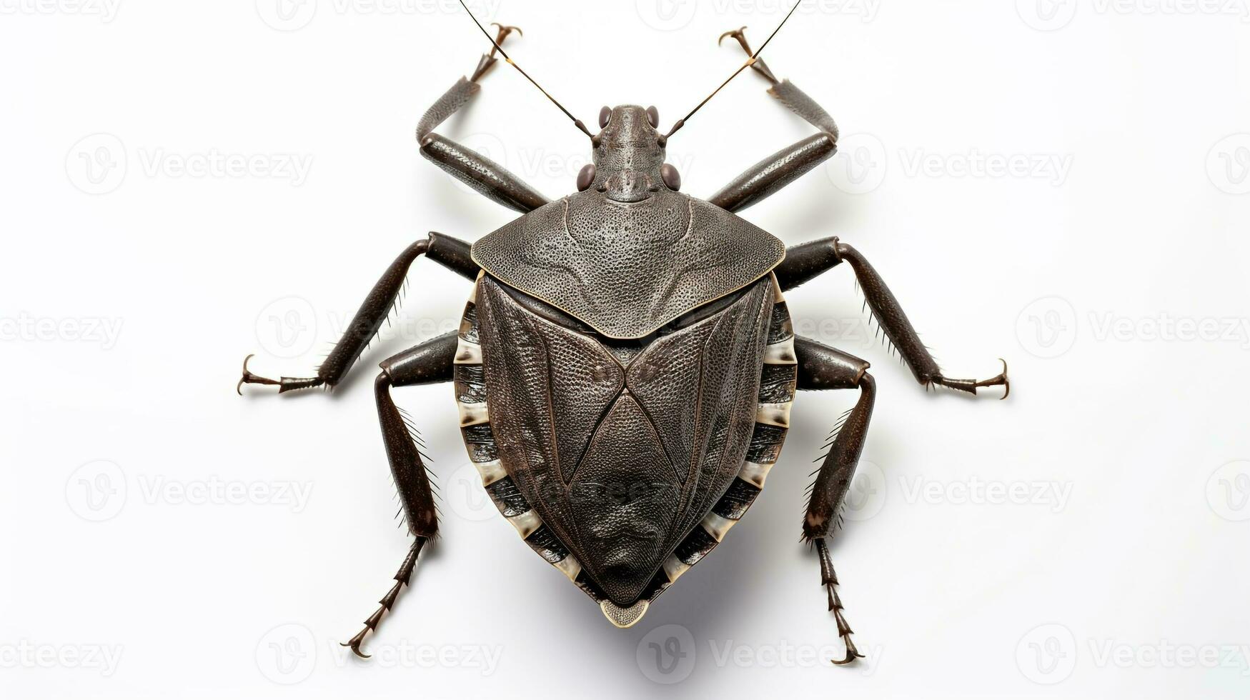 AI generated Photo of Stink Bug isolated on white background. Generative AI