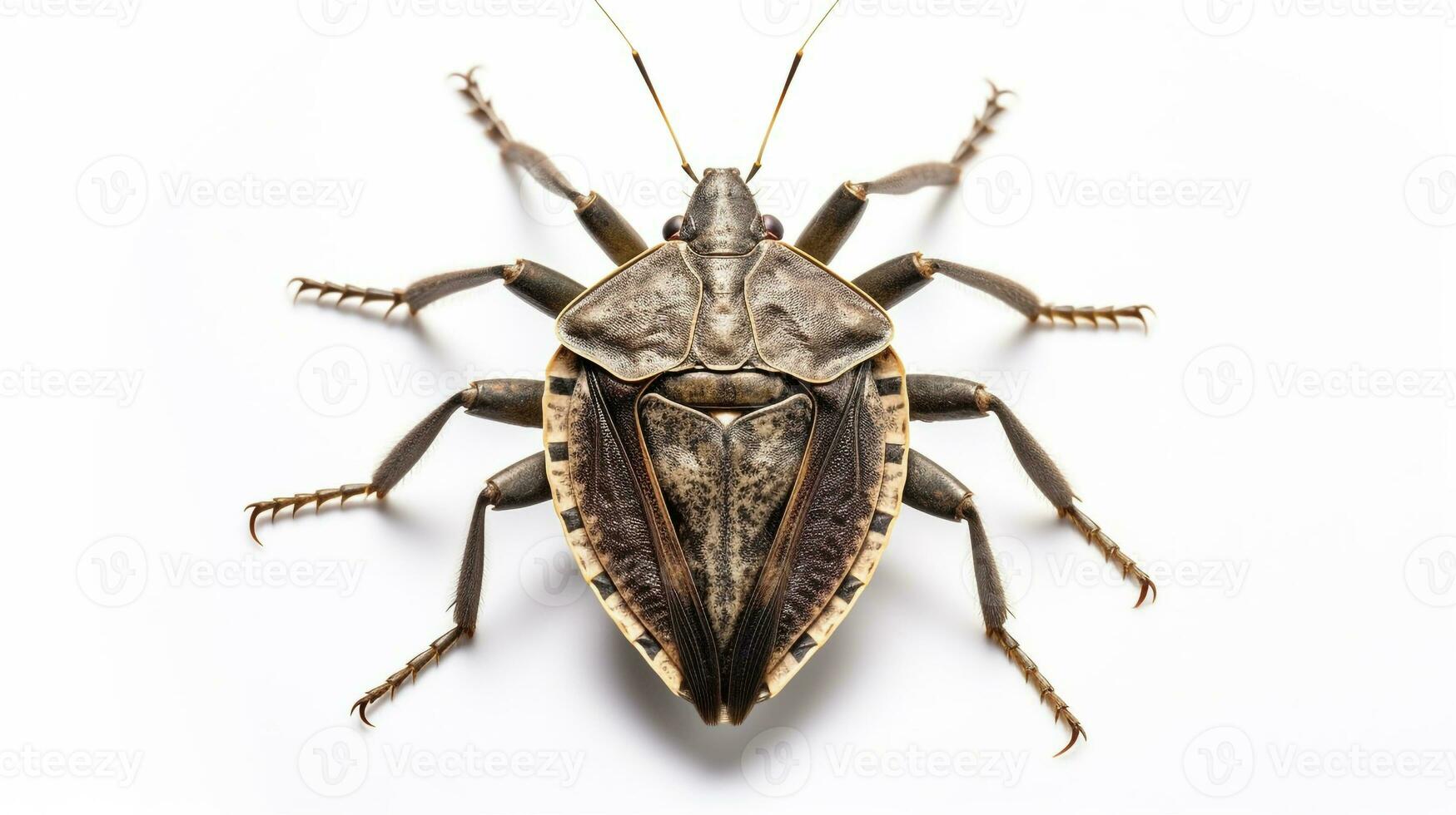 AI generated Photo of Stink Bug isolated on white background. Generative AI