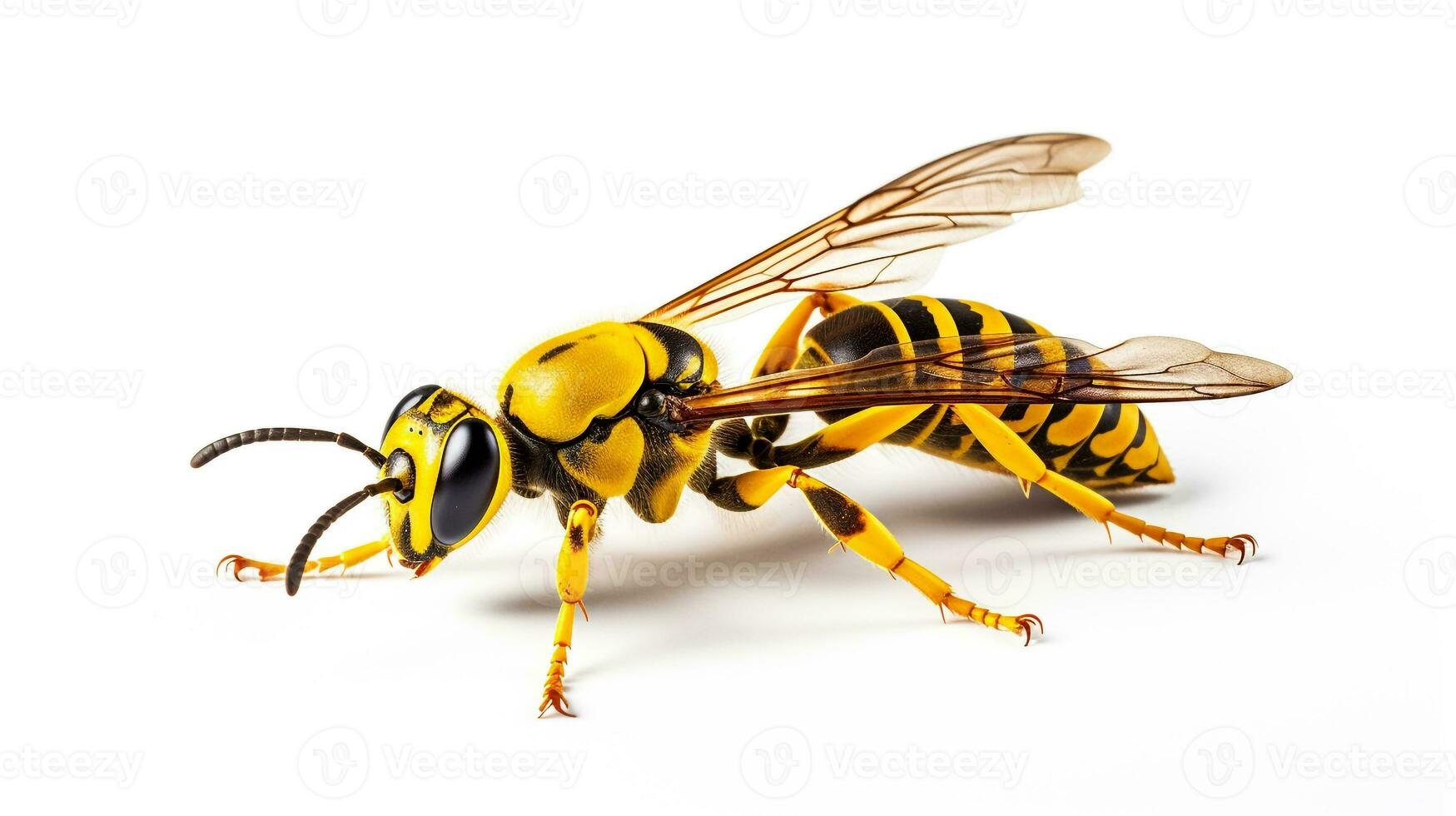 AI generated Photo of Sawfly isolated on white background. Generative AI