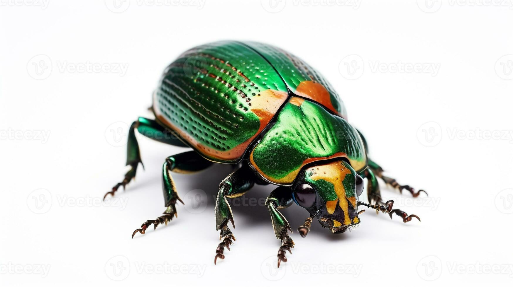 AI generated Photo of June Bug isolated on white background. Generative AI