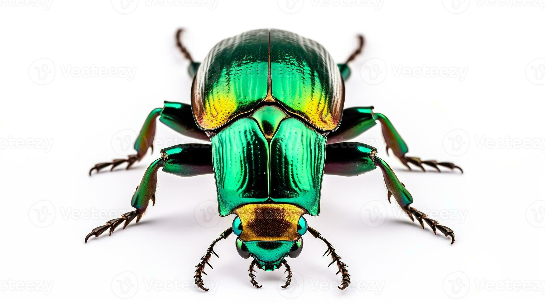 AI generated Photo of June Bug isolated on white background. Generative AI