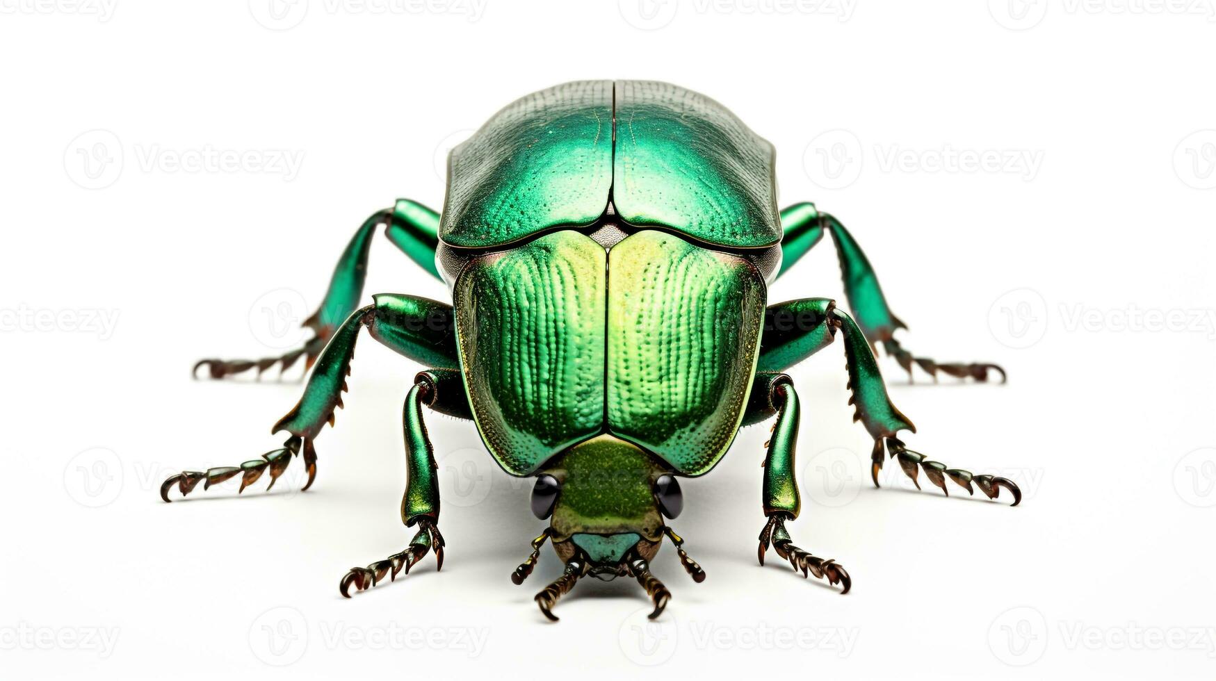 AI generated Photo of June Bug isolated on white background. Generative AI