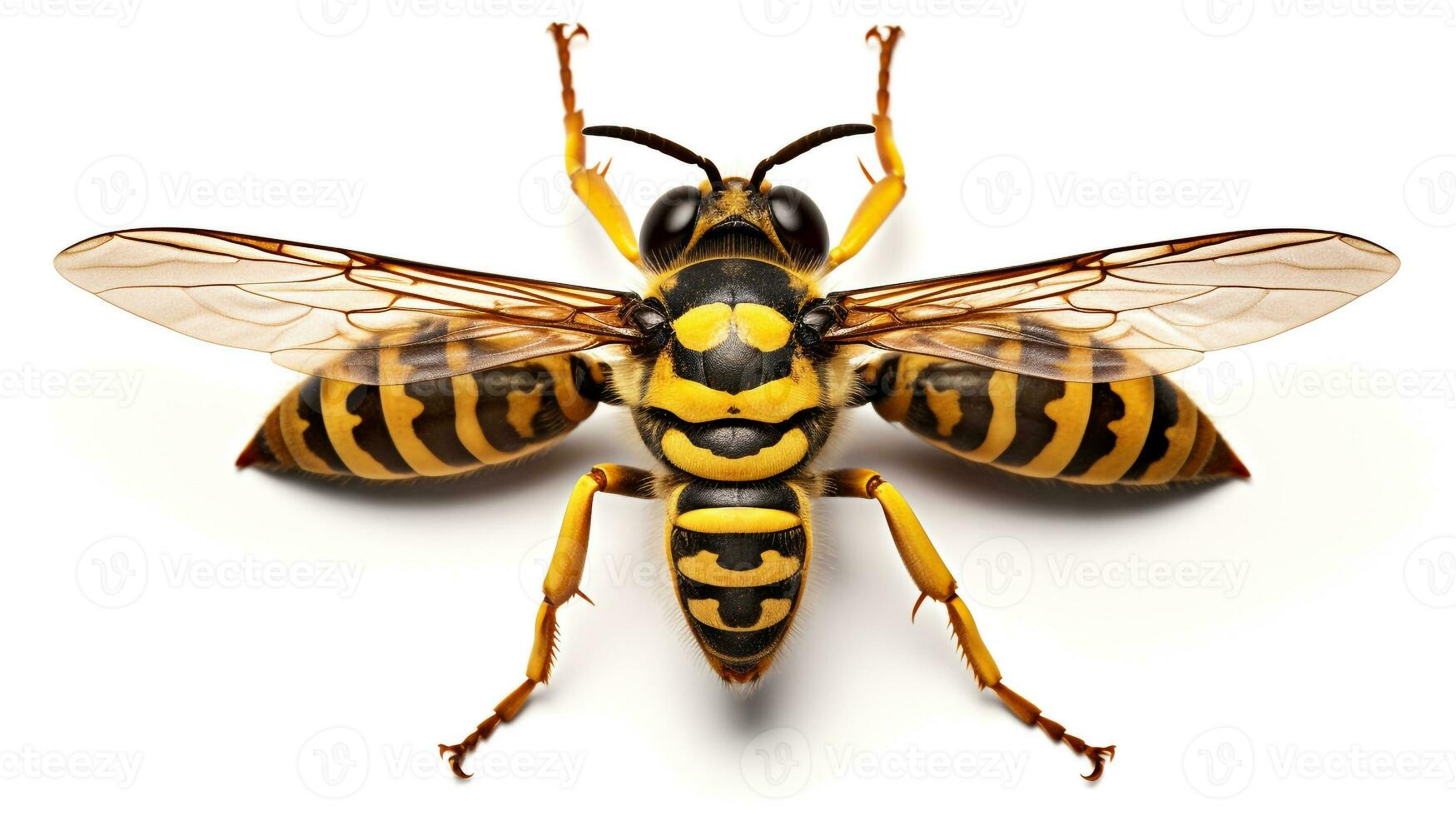 AI generated Photo of Hornet isolated on white background. Generative AI