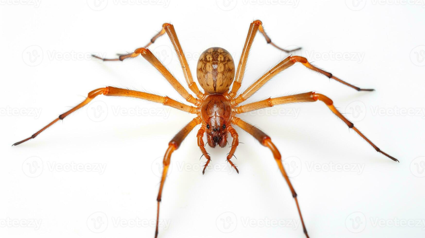 AI generated Photo of Harvestman Spider isolated on white background. Generative AI