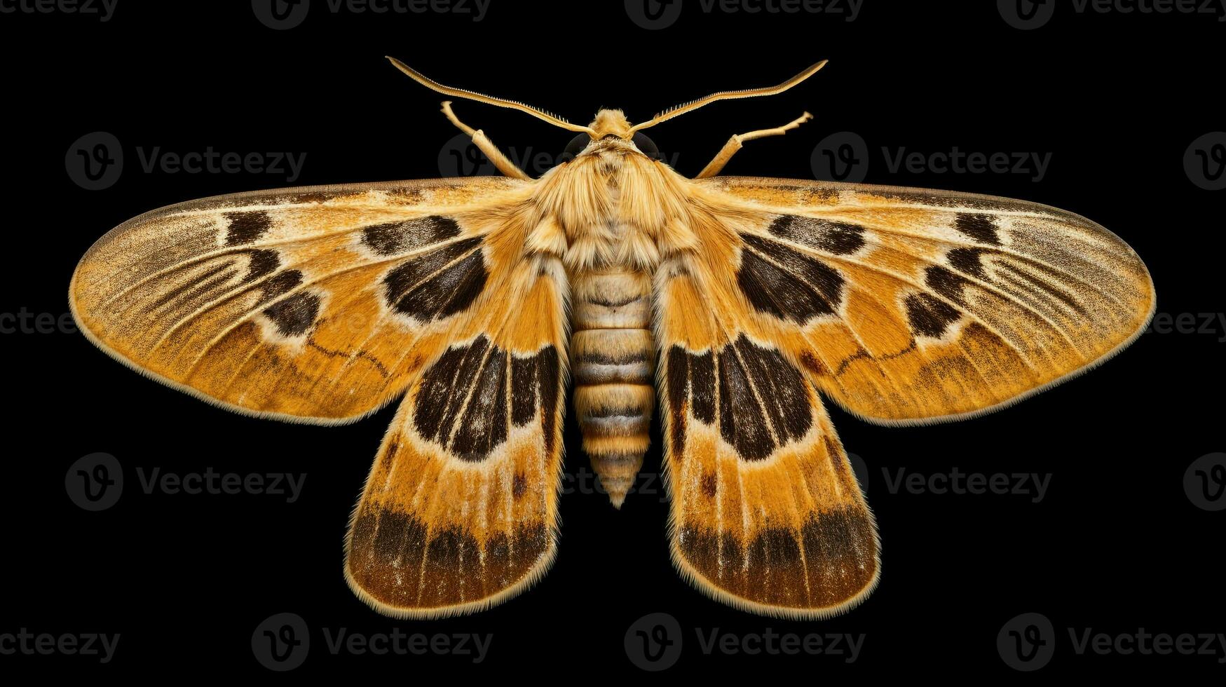 AI generated Photo of Indian Meal Moth isolated on white background. Generative AI