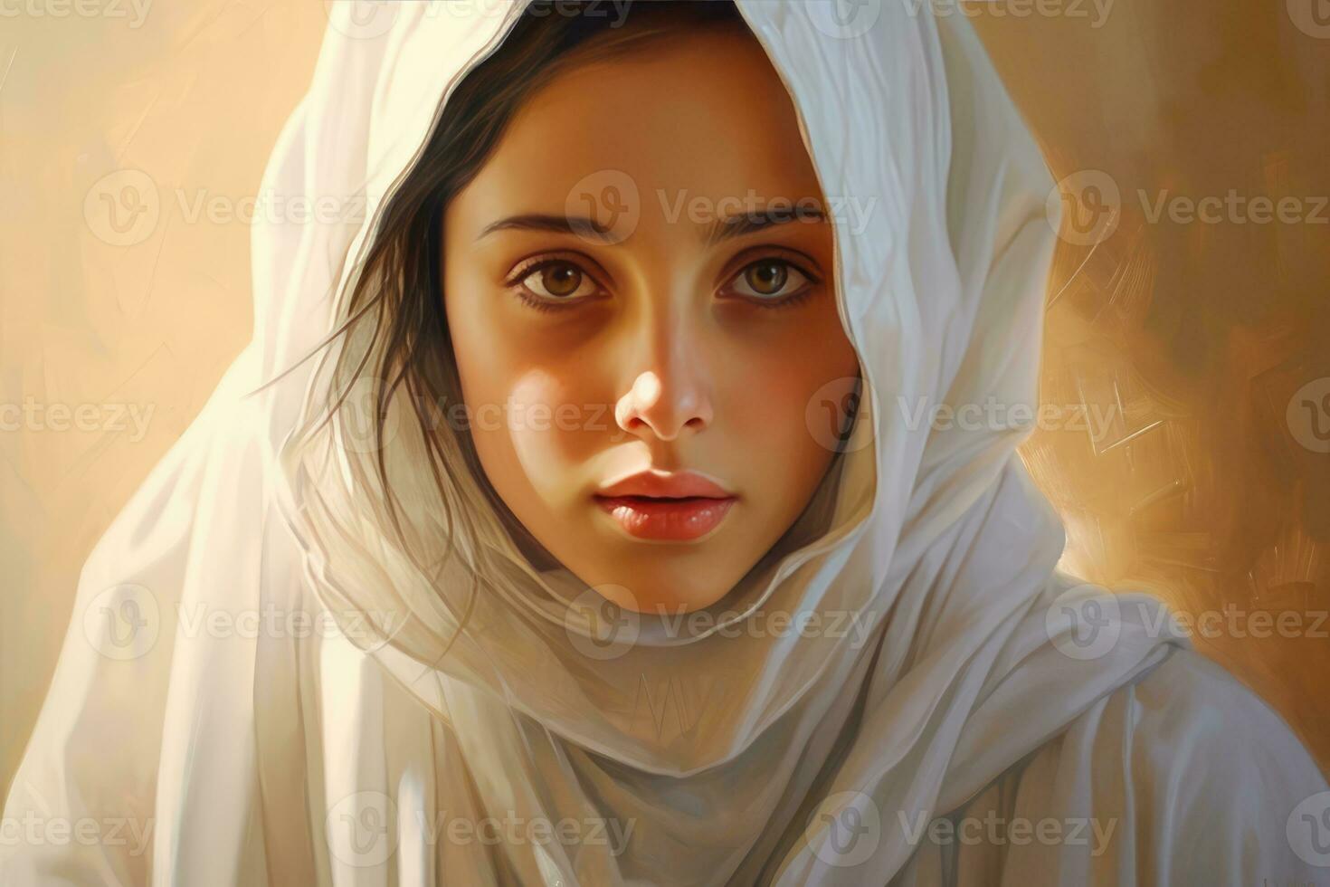 AI generated Arab Woman with Veil photo