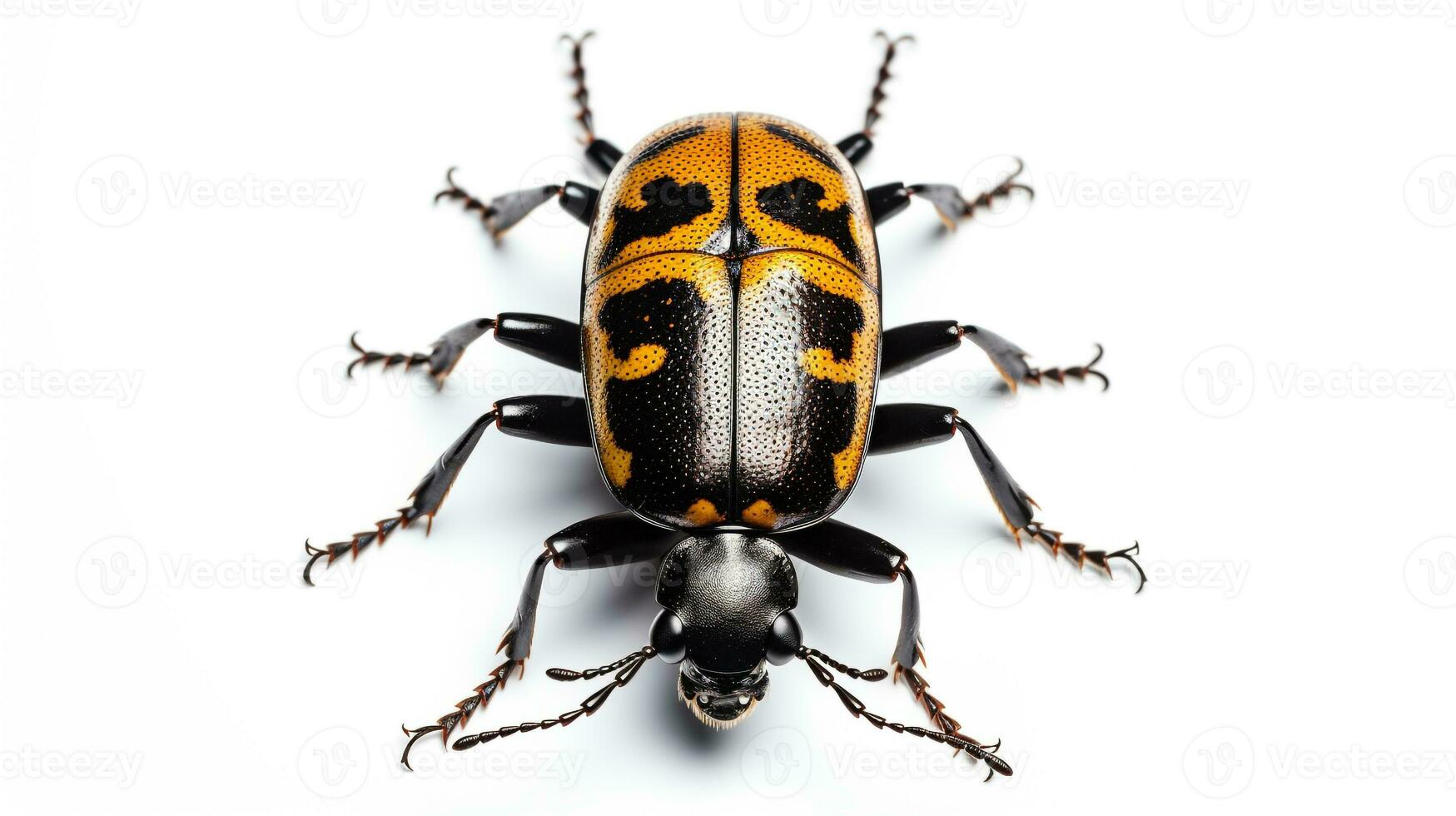 ai generado foto de pulga escarabajo aislado en blanco antecedentes. generativo ai