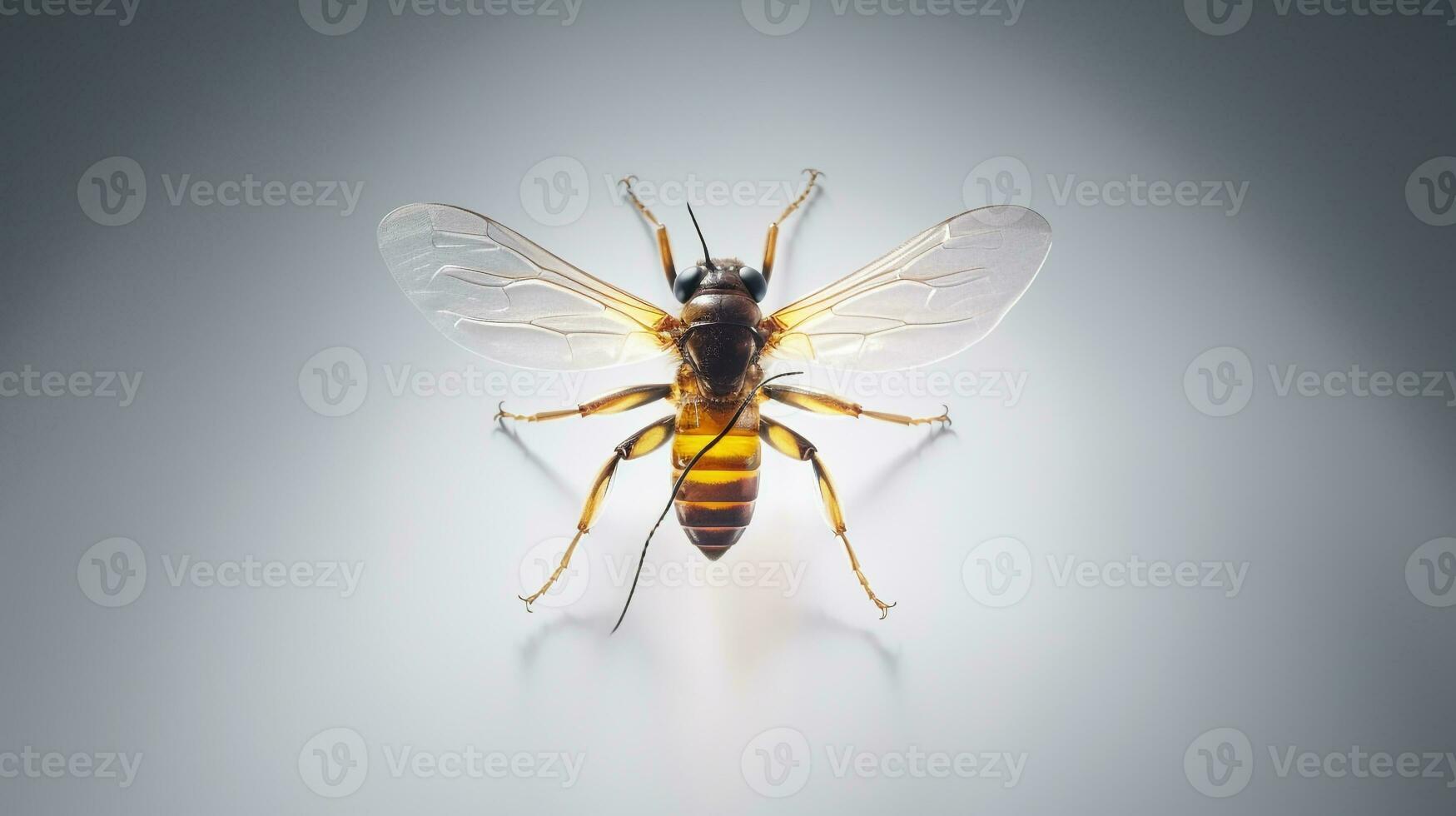 AI generated Photo of Firefly isolated on white background. Generative AI