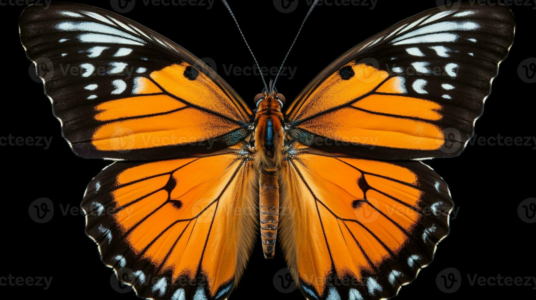AI generated Photo of Butterfly isolated on white background. Generative AI