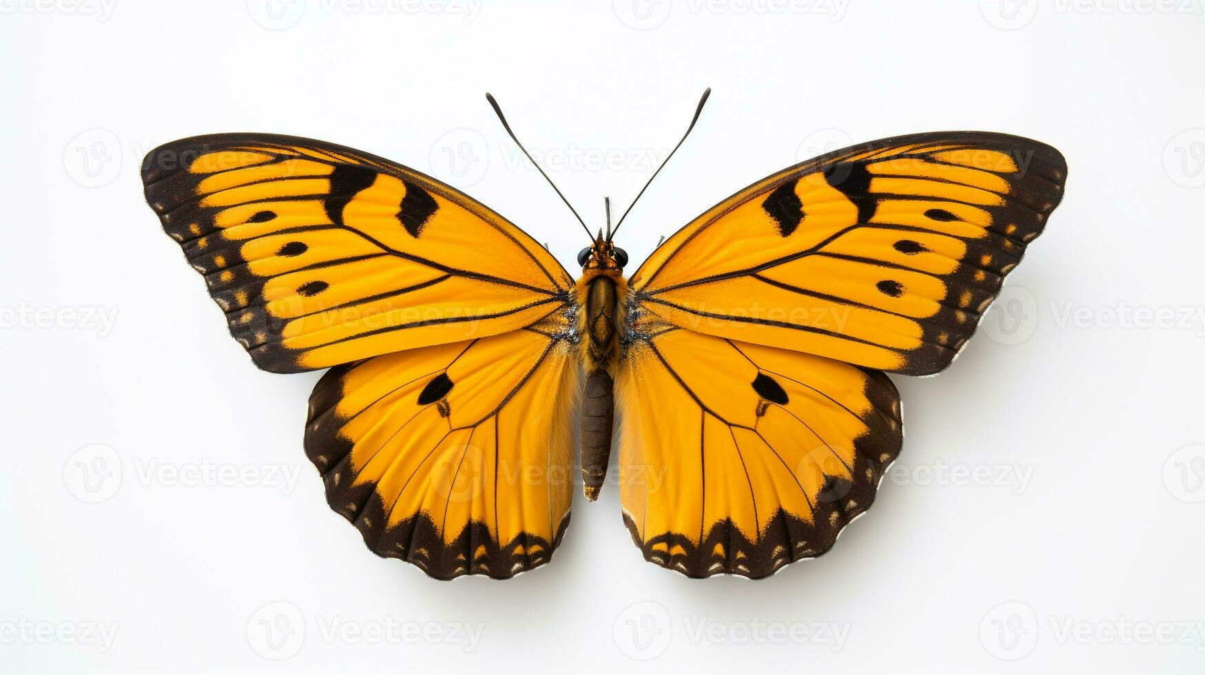 AI generated Photo of Butterfly isolated on white background. Generative AI