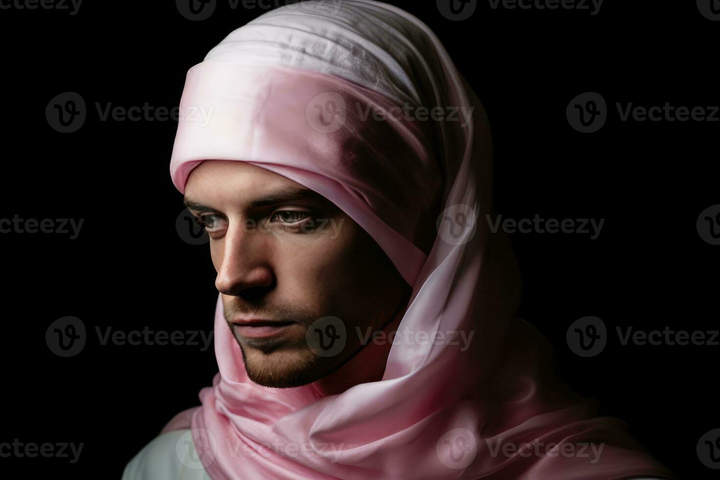 AI generated The Veiled Man photo