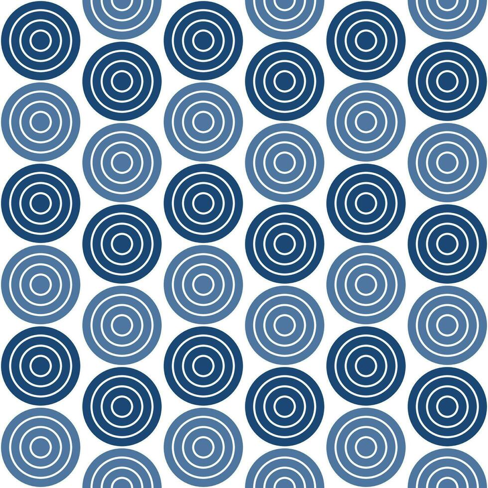 Navy blue shade circle pattern. Circle vector seamless pattern. Decorative element, wrapping paper, wall tiles, floor tiles, bathroom tiles.