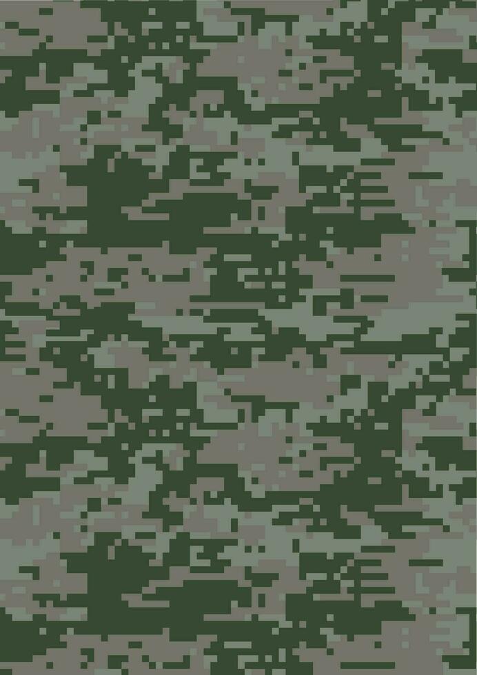 Digital dark green military camouflage texture background vector