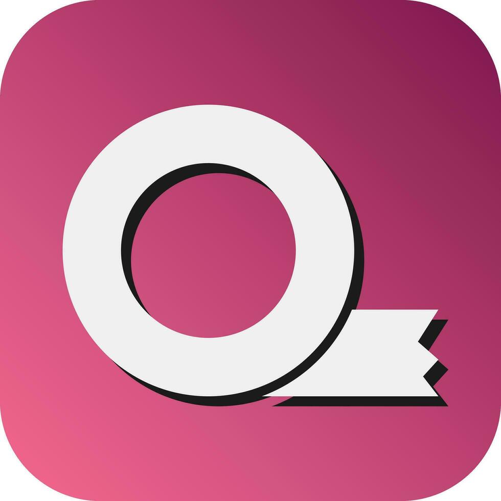 Adhesive Tape Vector Glyph Gradient Background Icon For Personal And Commercial Use.
