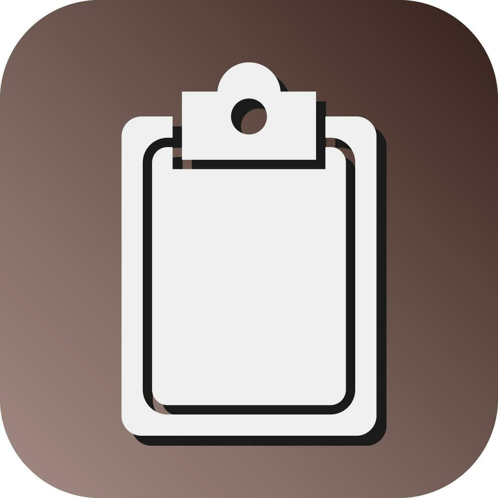 Clipboard Vector Glyph Gradient Background Icon For Personal And Commercial Use.