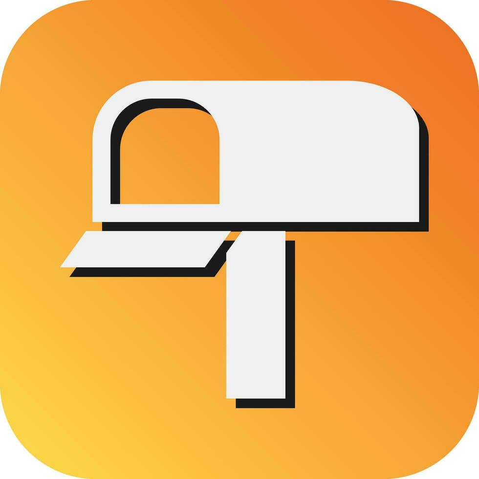 Mail Box  Vector Glyph Gradient Background Icon For Personal And Commercial Use.