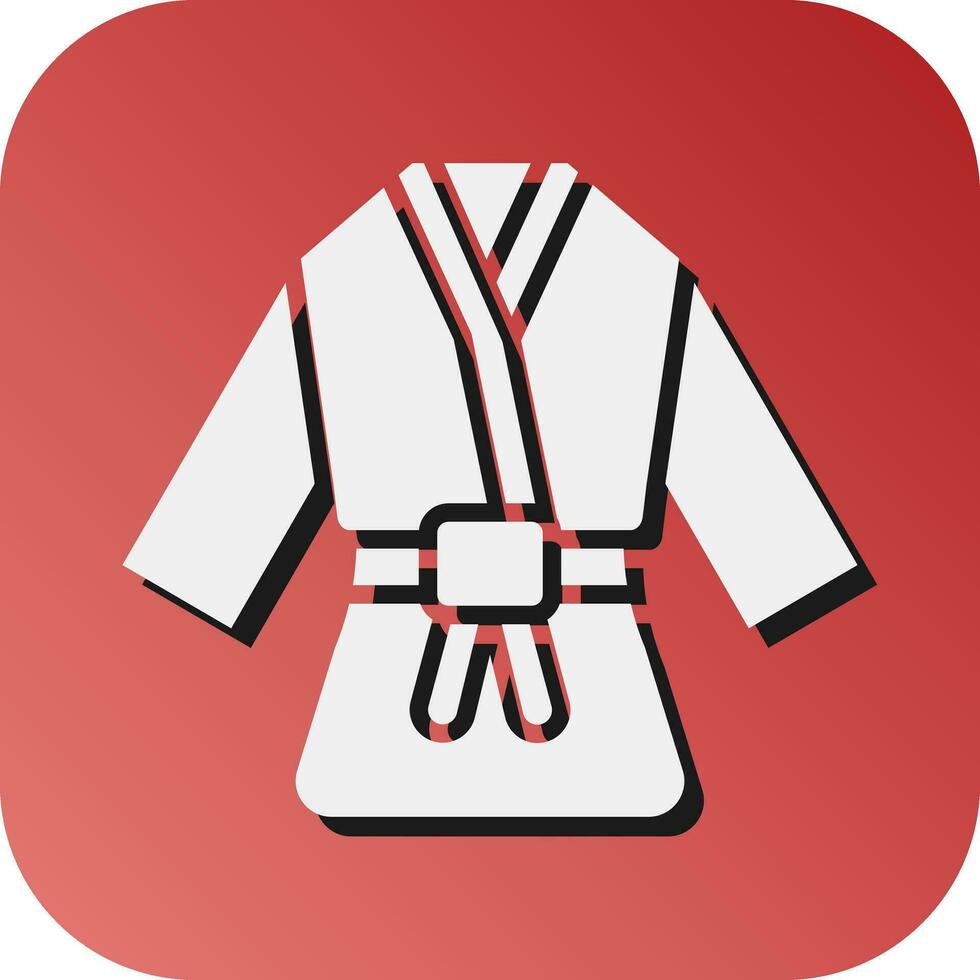 Judo  Vector Glyph Gradient Background Icon For Personal And Commercial Use.