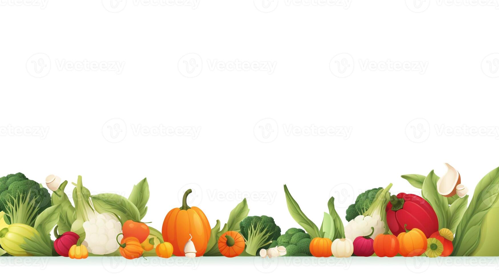 AI generated Vegetable arrangement background for presentation. Generative AI photo