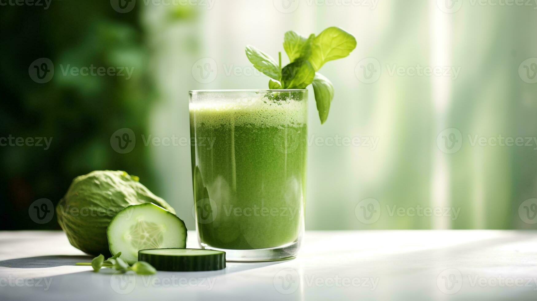 AI generated Photo of vegan juice. Generative AI