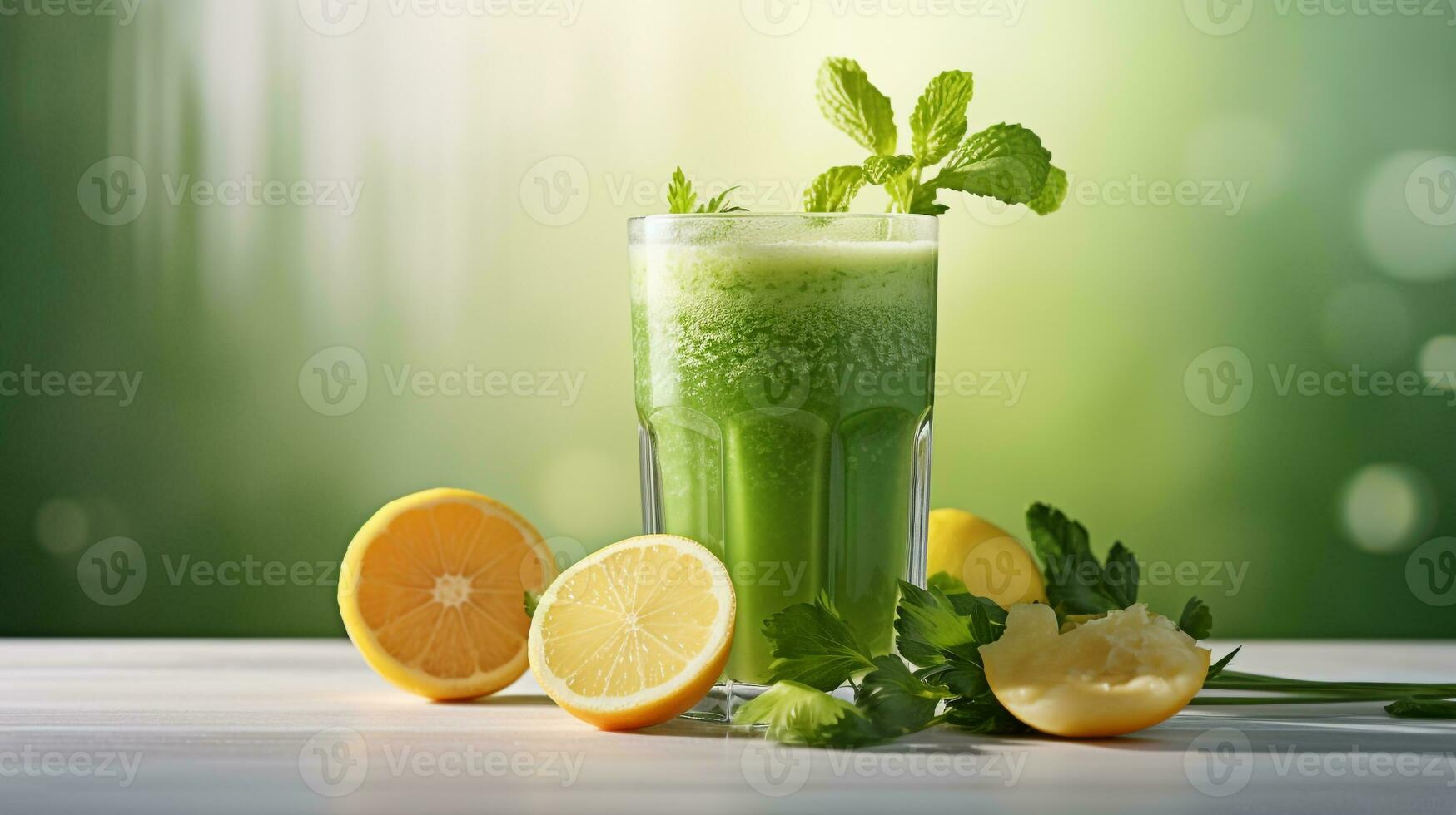 AI generated Photo of vegan juice. Generative AI