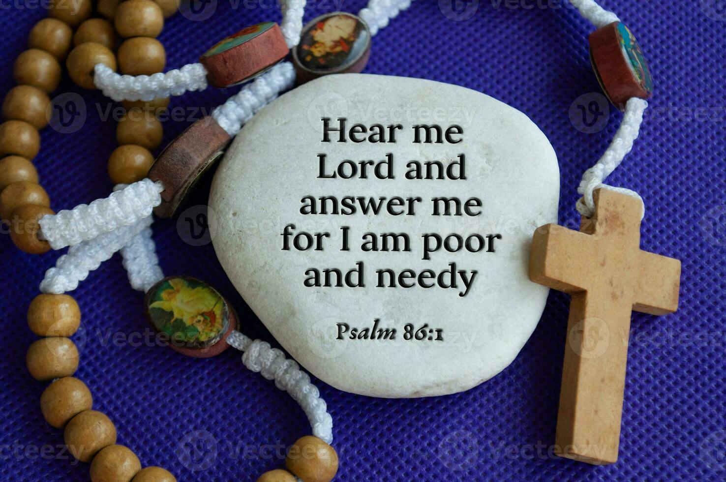 Top view of prayer to God by Christian believers about poverty hope. Christianity concept photo