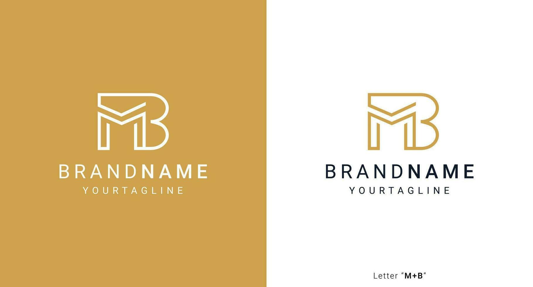 Creative And minimal Letter MB Or BM Logo Design Vector Template.