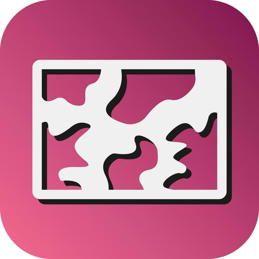 Paper Map  Vector Glyph Gradient Background Icon For Personal And Commercial Use.