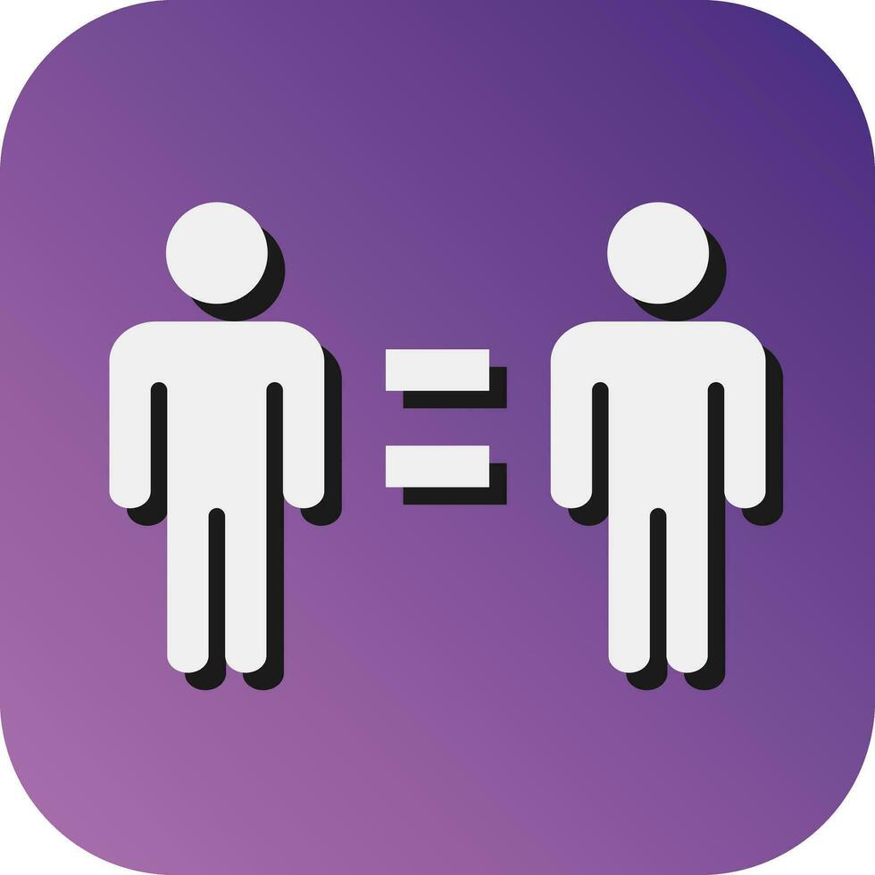 Human Right  Vector Glyph Gradient Background Icon For Personal And Commercial Use.