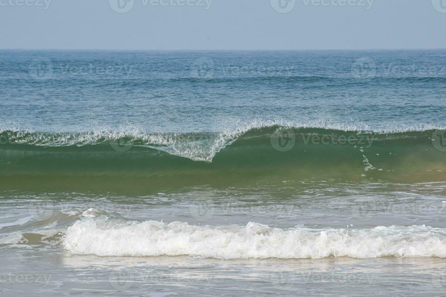 Amazing view of Arabian sea during the morning time in Calangute beach Goa, India, Ocean beach view early morning time photo