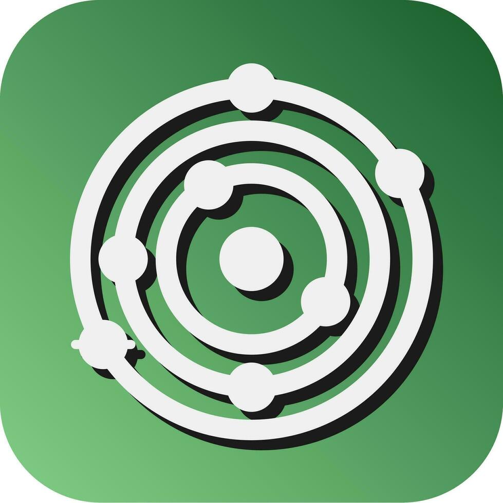 Solar System  Vector Glyph Gradient Background Icon For Personal And Commercial Use.