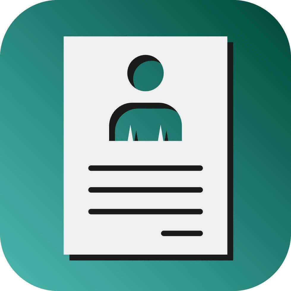 Profiling  Vector Glyph Gradient Background Icon For Personal And Commercial Use.
