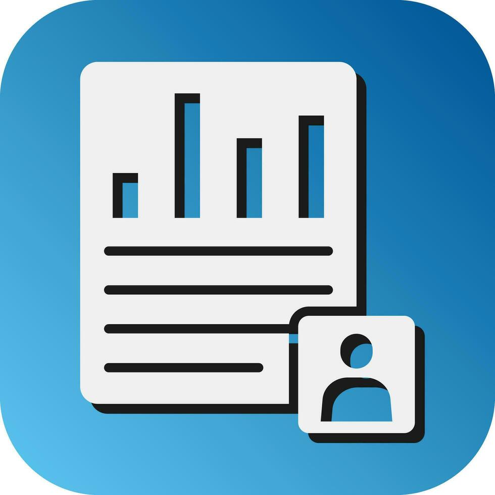 User Scenarios  Vector Glyph Gradient Background Icon For Personal And Commercial Use.